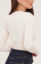 The Lexi Long Sleeve Shirt in Cream