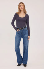 The Lexi Long Sleeve Shirt in Smoke