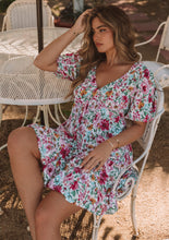 Garden Floral Baby Doll Mini Dress