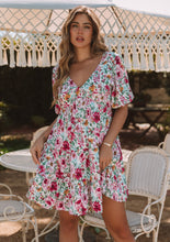 Garden Floral Baby Doll Mini Dress