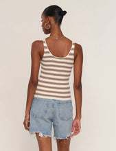 The Tess Top in Ivory Stripe
