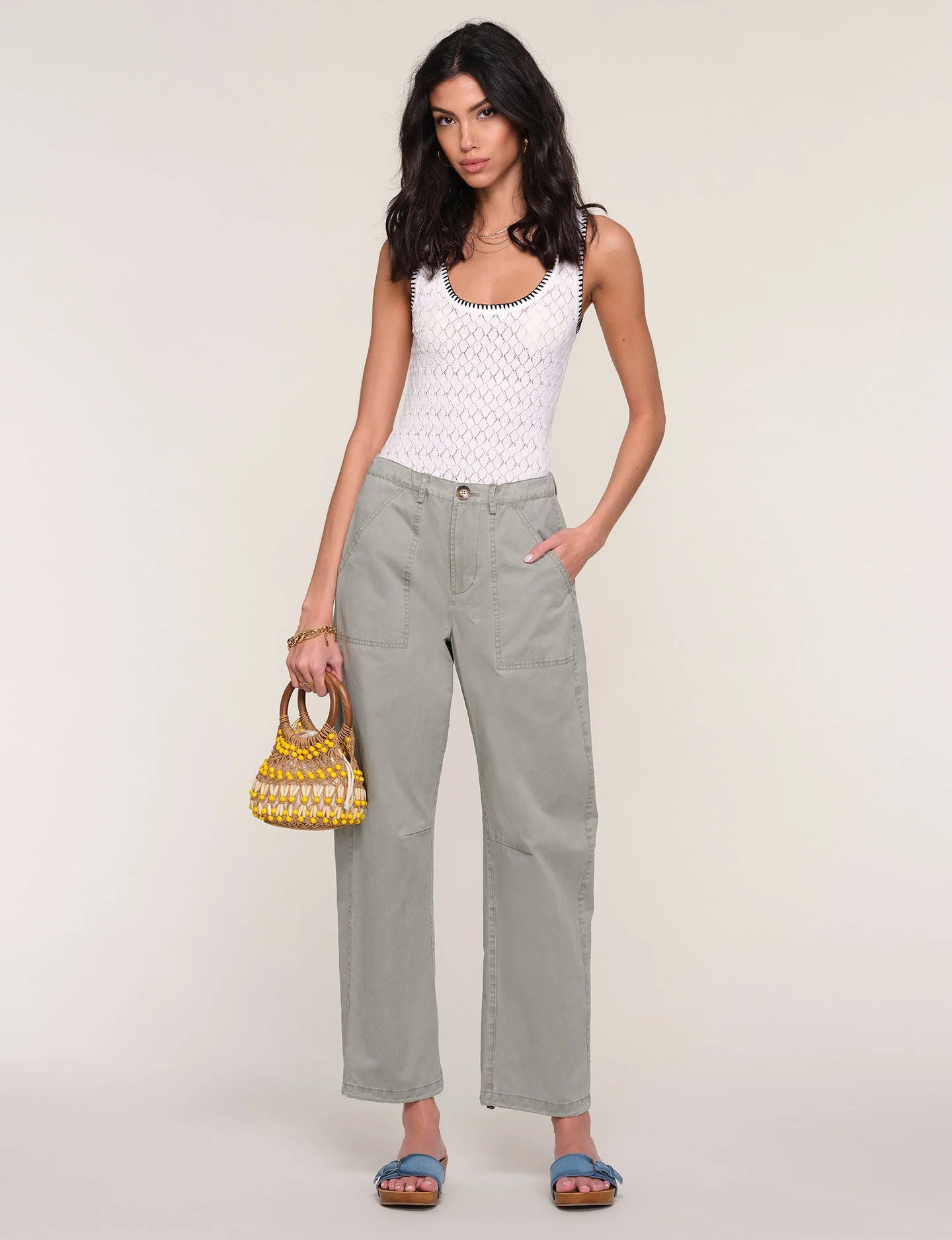 The Alleia Pant in Olive