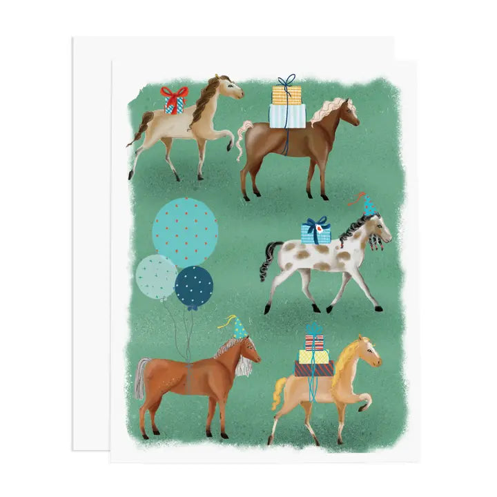 Horse Party || Greeting Card