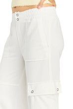 Mid-rise Cargo Lounge Pant in White