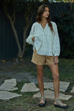 The Izzie Gauze Blouse in Ivory