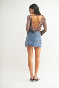 The Denim Mirco Mini Skirt