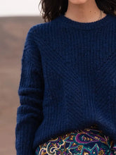 Kira Chunky Knit Sweater in Navy