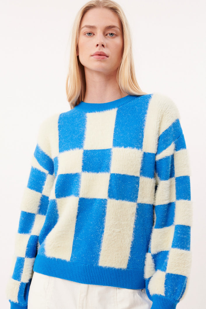The Lio Sweater in Bleu Azur