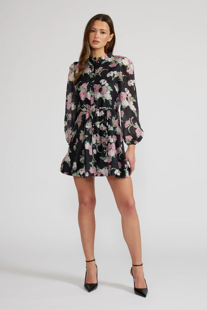 knee length dresses for ladies Nina Brocade Mini Dress – SAU LEE