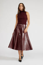 The Marcel Knit Top in Burgundy