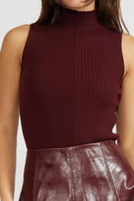 The Marcel Knit Top in Burgundy