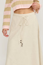 The Hayden Midi Skirt in Beige