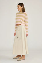 The Hayden Midi Skirt in Beige