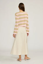 The Hayden Midi Skirt in Beige