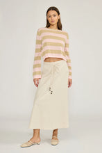 The Hayden Midi Skirt in Beige