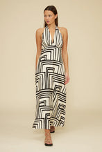 The Anjelica Halter Dress - Cream Black