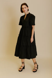 Mazzy Midi Dress in Black