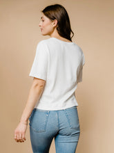 The Maria Boxy Tee in White