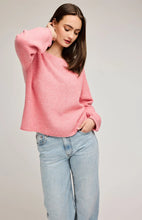 The Mateo Knit Pullover in Heather Berry