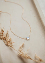 Moonstone Cushion Necklace - 14k Gold Filled - 15" with 1" Extender