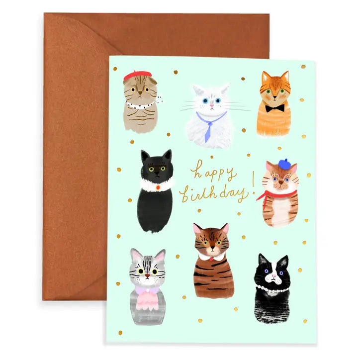 Party Cats -Birthday Card