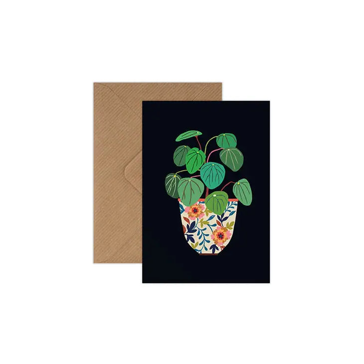 Pilea Greetings Card || Brie Harrison