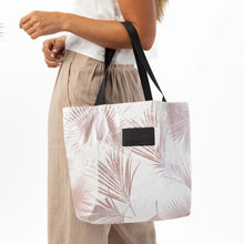 The Day Palms Reversible Tote in Rose Gold