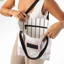The Day Palms Reversible Tote in Rose Gold