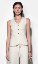The Raven Slim Fit Knit Vest in Sand
