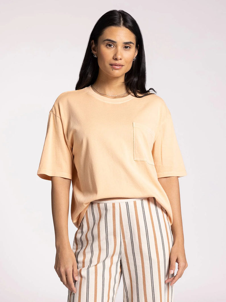 The Salina Tee in Soft Peach