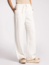 The Devon Linen Pant in Vintage White