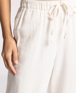 The Devon Linen Pant in Vintage White