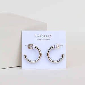 Silver Hoop - Smooth - Earrings