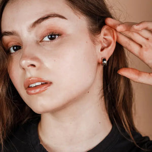 Silver Hoop - Wide - Earrings