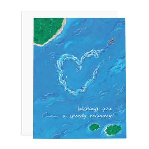 Speedy Recovery Boat || Greeting Card