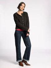 The Dover Cardigan in Dark Brown
