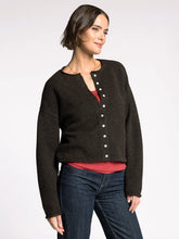 The Dover Cardigan in Dark Brown