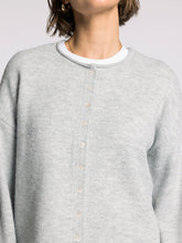 The Dover Cardigan in Light Grey