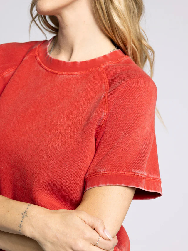 The Jordan Short Sleeve in Red