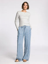 The Natalia Pant in Chambray Daisy