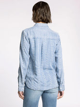 The Natalia Shirt in Chambray Daisy