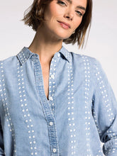 The Natalia Shirt in Chambray Daisy
