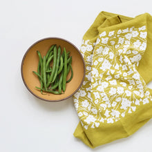 Flower Pow in Citron Tea Towel