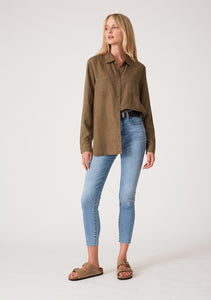 The Salt Marsh Button Down Top in Green