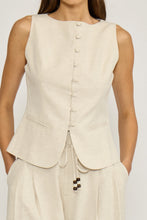 The Taylor Vest in Beige