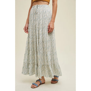 The Madelyn Maxi Skirt in Sage