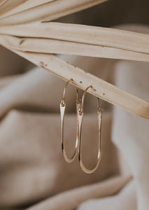 Willow Hoops || 14k Gold Fill