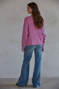 The Baylor Sweater in Violet