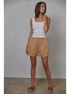 The Edith Scallop Trim Tank Top