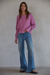 The Baylor Sweater in Violet